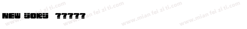 NEW YORY字体转换